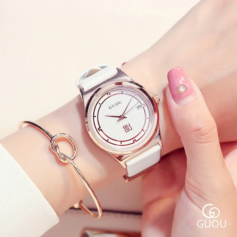 Fashion Round Quartz Simple Stainless Dial Casual Wrist Watches Leather Strap Fashionable Clock Waterproof Wristwatch for Women
Fashion Round Quartz Simple Stainless Dial Casual Wrist Watches Leather Strap Fashionable Clock Waterproof Wristwatch for Women