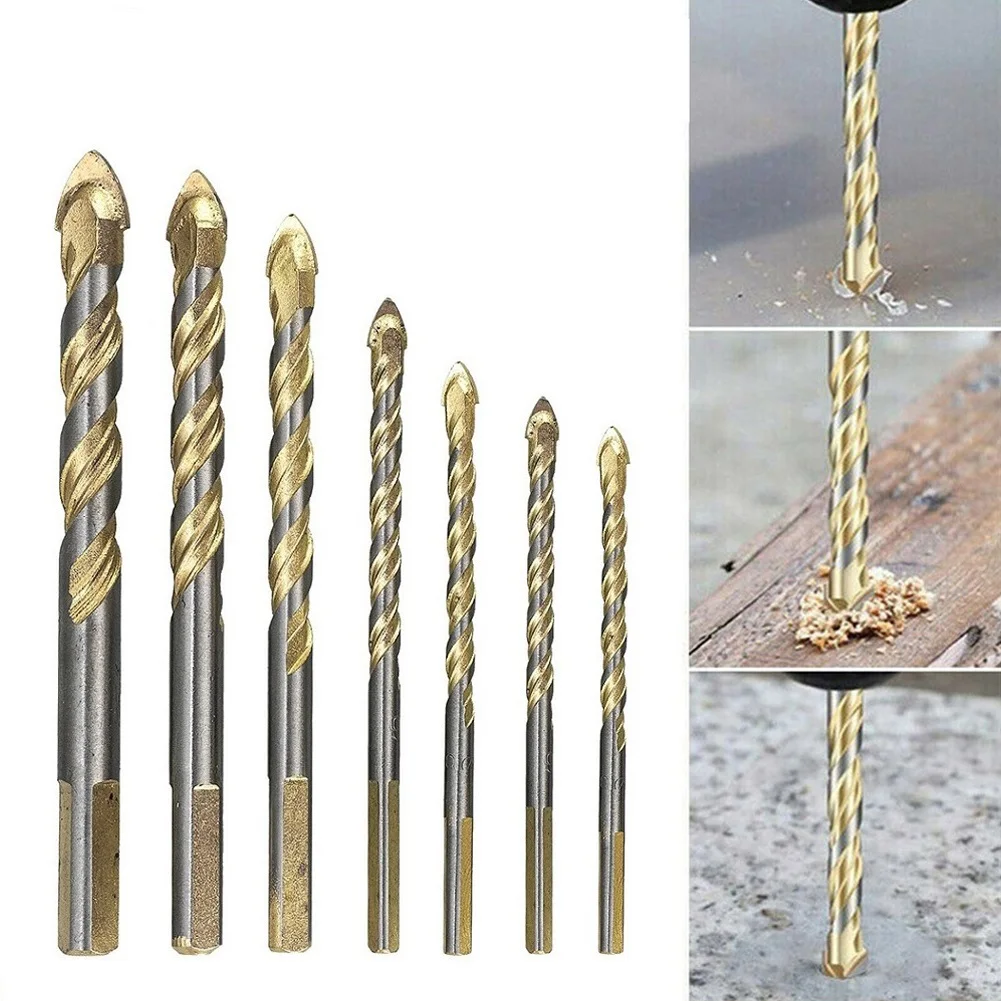 7Pcs Spiral Drill Bit 3/4/5/6/8/10/12mm Triangular Shank Tungsten Carbide For Porcelain Tile Concrete Brick Glass Drilling Tool
7Pcs Spiral Drill Bit 3/4/5/6/8/10/12mm Triangular Shank Tungsten Carbide For Porcelain Tile Concrete Brick Glass Drilling Tool