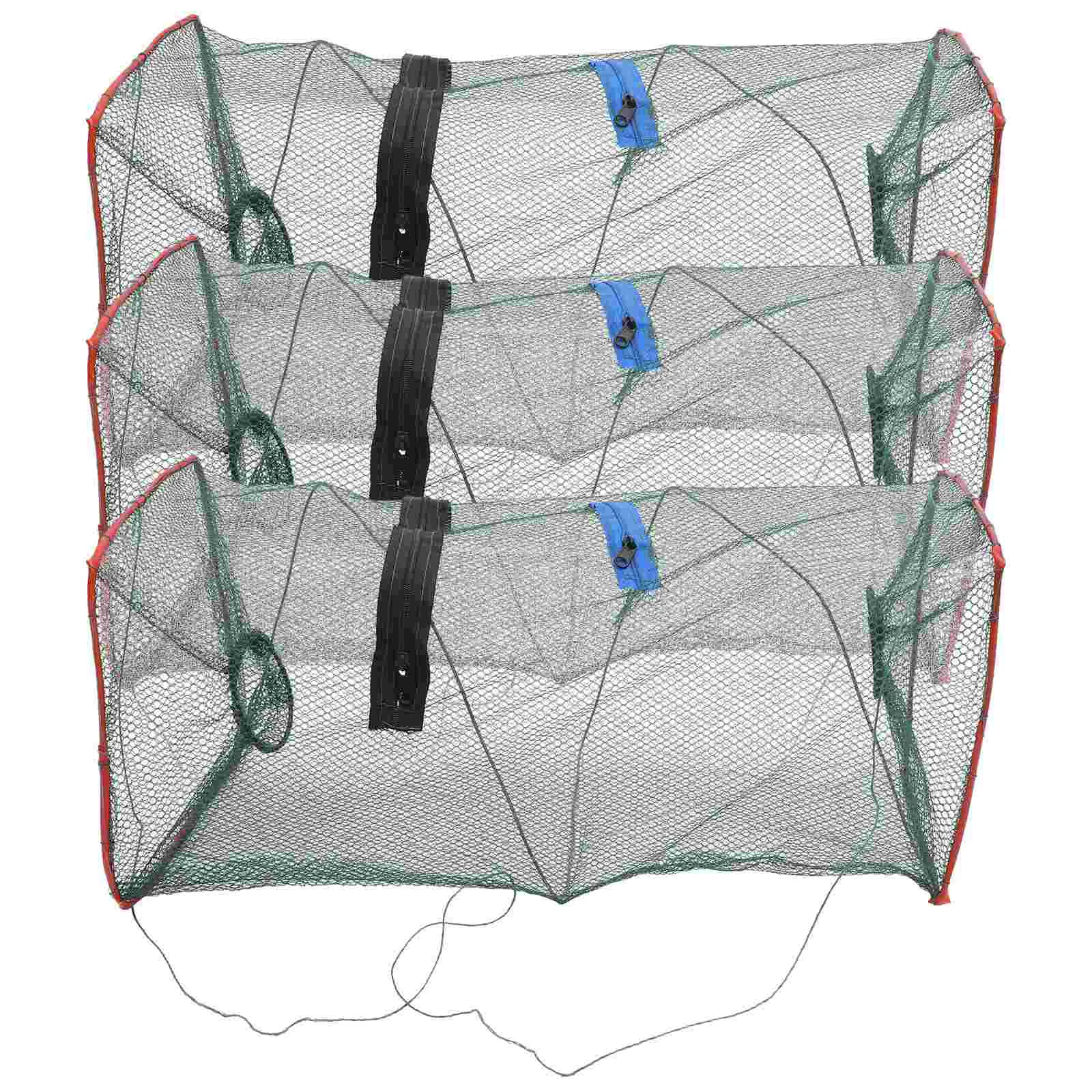 3Pcs Fishing Bait Minnow Crawfish Lobster Shrimp Collapsible Cast Net Fishing Nets
3Pcs Fishing Bait Minnow Crawfish Lobster Shrimp Collapsible Cast Net Fishing Nets