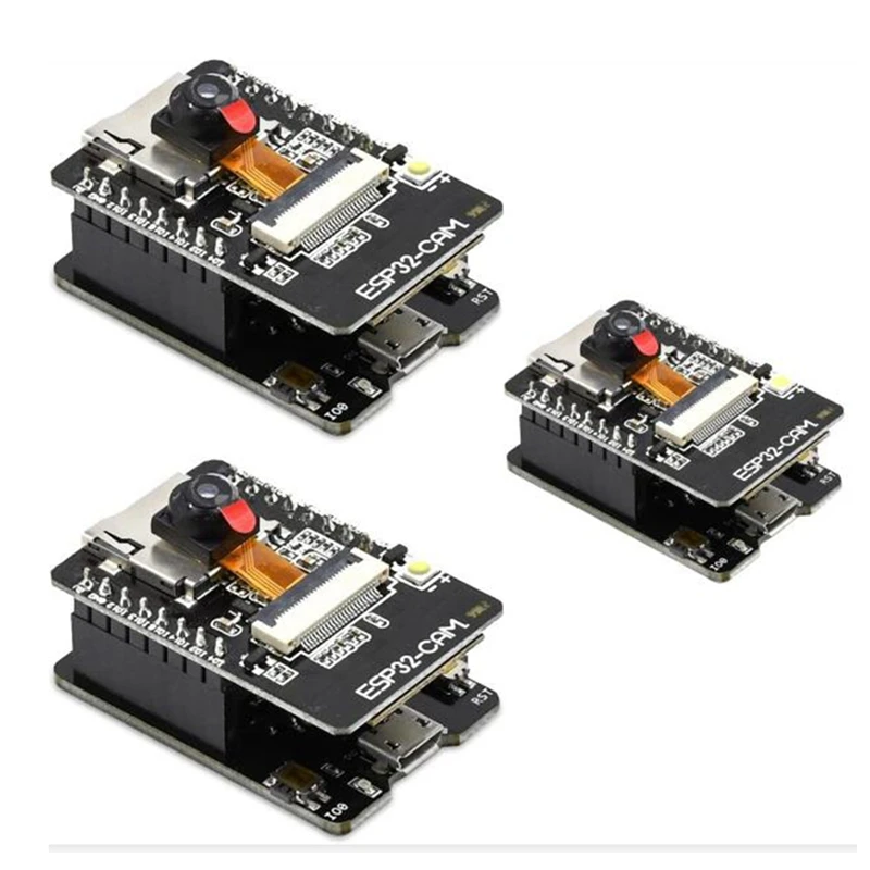 ESP32-CAM-MB WIFI Bluetooth макетная плата OV2640 модуль камеры MICRO-USB интерфейс CH340G USB для последовательного порта, 3 шт.
ESP32-CAM-MB WIFI Bluetooth макетная плата OV2640 модуль камеры MICRO-USB интерфейс CH340G USB для последовательного порта, 3 шт.
