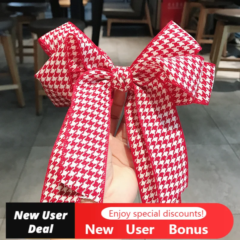 2022 New Fashion Ladies Big Bow Hairpin Plaid Korean Version Sweet Ponytail Headdress Trend Hair Accessories
2022 New Fashion Ladies Big Bow Hairpin Plaid Korean Version Sweet Ponytail Headdress Trend Hair Accessories