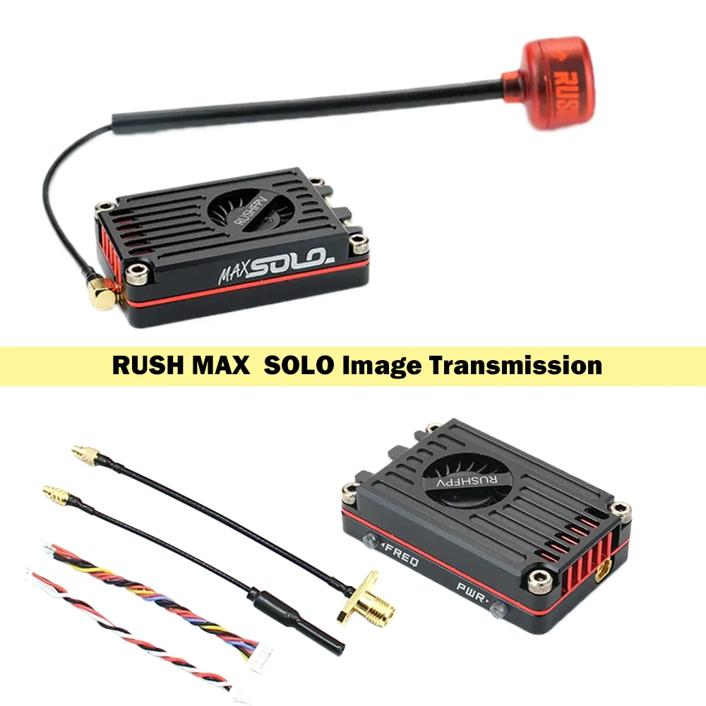 RUSH TANK MAX SOLO 5.8GHz 2.5W High Power 48CH VTX Video Transmitter with CNC shell for RC FPV Long Range Fixed-wing Drones
RUSH TANK MAX SOLO 5.8GHz 2.5W High Power 48CH VTX Video Transmitter with CNC shell for RC FPV Long Range Fixed-wing Drones