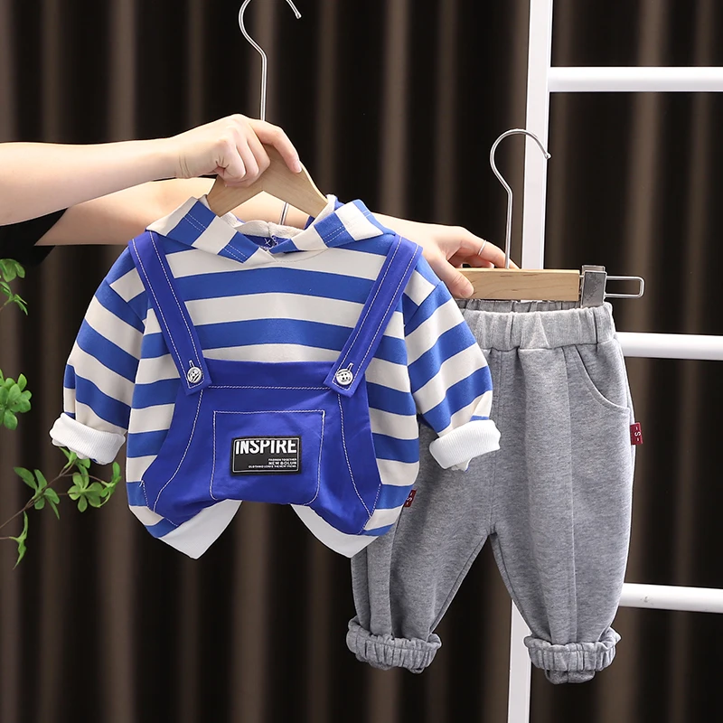 Autumn Toddler Infant Clothes Outfits Baby Girls Boys Clothing Sets Children Sportswear Kids Stripe Hooded Sweatshirt Pants
Autumn Toddler Infant Clothes Outfits Baby Girls Boys Clothing Sets Children Sportswear Kids Stripe Hooded Sweatshirt Pants