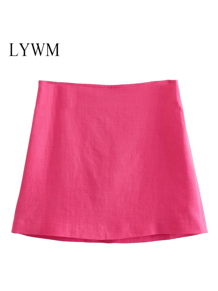 LYWM Women Fashion Solid Mini Skirt Vintage Zipper Fly High Waist Female Skirts Mujer Chic Outfits
LYWM Women Fashion Solid Mini Skirt Vintage Zipper Fly High Waist Female Skirts Mujer Chic Outfits