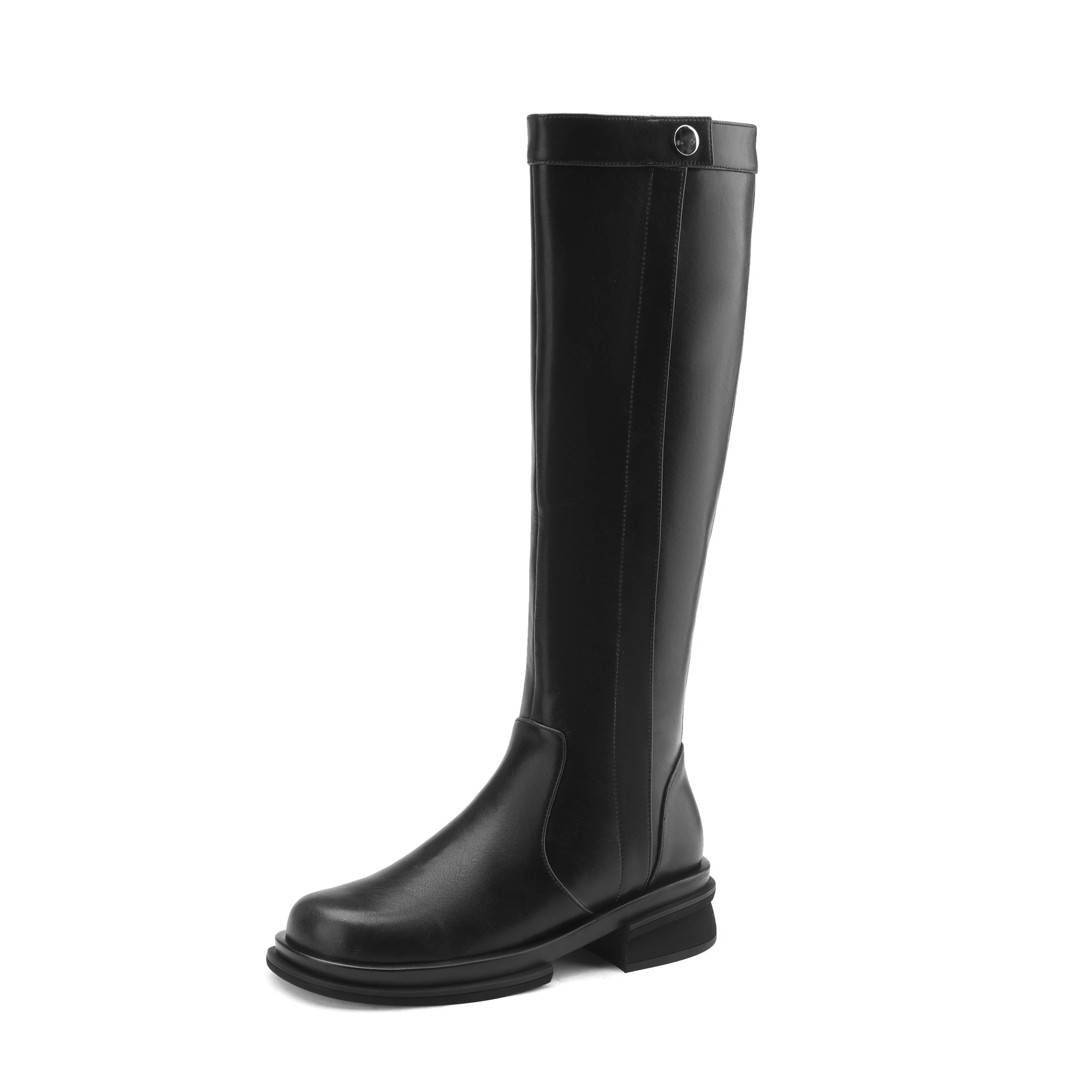 Mstyle Genuine Leather Side Zip Up Western Knee High Boots for Women Round Toe Block Heel Handmade Ladies Warm Long Boot
Mstyle Genuine Leather Side Zip Up Western Knee High Boots for Women Round Toe Block Heel Handmade Ladies Warm Long Boot