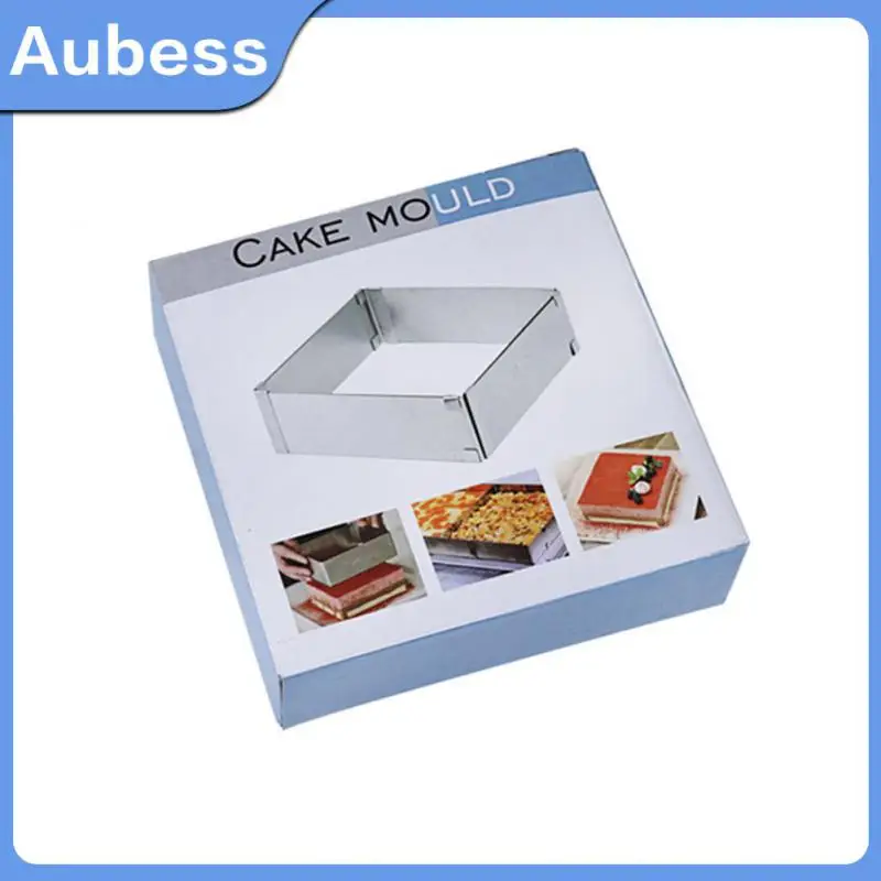 Kitchen Accessories Adjustable Mousse Ring Mould Baking Tool Stainless Steel Square Cake Mold Bakeware Baking Tools Dropshipping
Kitchen Accessories Adjustable Mousse Ring Mould Baking Tool Stainless Steel Square Cake Mold Bakeware Baking Tools Dropshipping