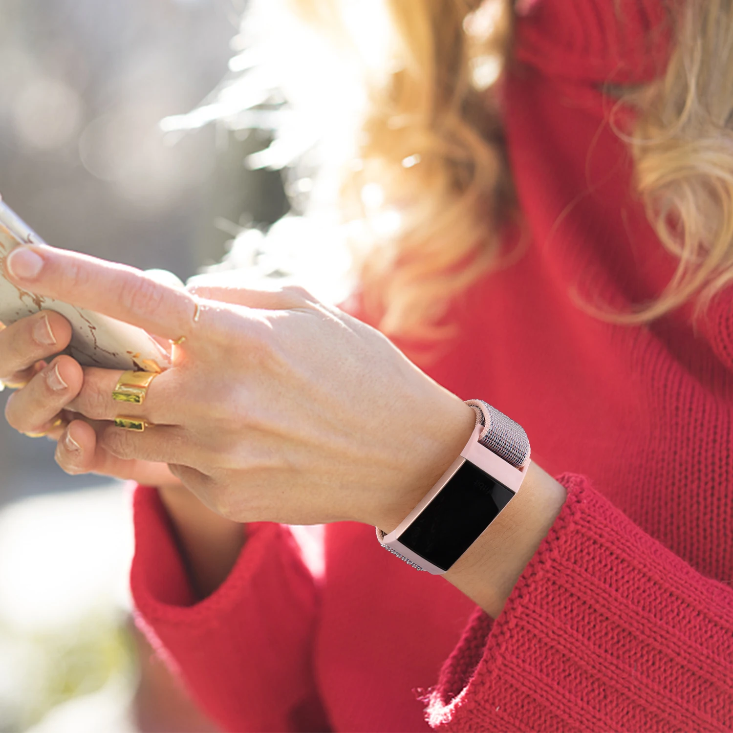 Ремешок нейлоновый для фитнес-трекера Fitbit Charge 3 4 SE | Наручные часы