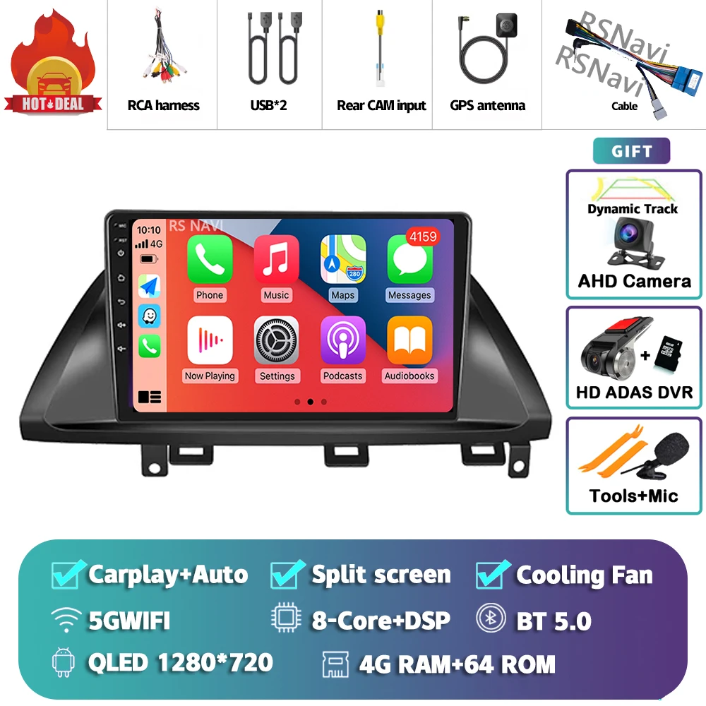 Android 15 Carplay Auto 2K экран автомобильный радиоприемник мультимедийный плеер для Honda Odyssey 2005-2010 2din DSP авторадио стерео Qualcomm
Android 15 Carplay Auto 2K экран автомобильный радиоприемник мультимедийный плеер для Honda Odyssey 2005-2010 2din DSP авторадио стерео Qualcomm