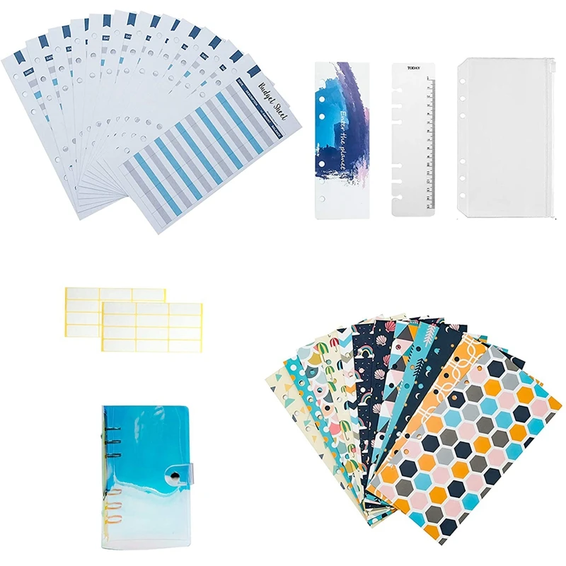 A6 Binder Cover And 12 Clear Envelopes, Budget Binder With Cash Envelopes For Budgeting, Binder Pockets
A6 Binder Cover And 12 Clear Envelopes, Budget Binder With Cash Envelopes For Budgeting, Binder Pockets