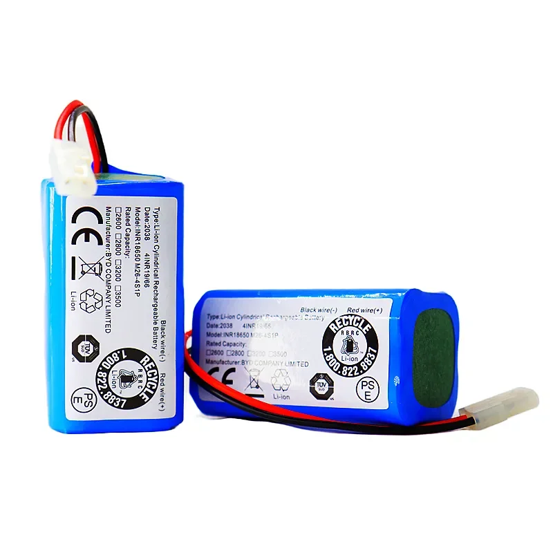 14.4V 14.8V 3500mAh 2800mAh 2600mAh Li-Ion Cylindrical Rechargeable Battery Pack For Sweeping Robot Xiaomi G1 Panasonic MC-WRC53
14.4V 14.8V 3500mAh 2800mAh 2600mAh Li-Ion Cylindrical Rechargeable Battery Pack For Sweeping Robot Xiaomi G1 Panasonic MC-WRC53