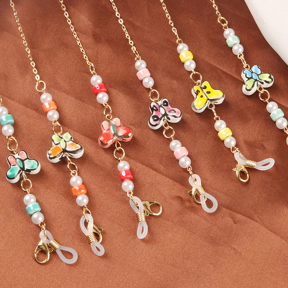 Elegant Sunglasses Chain Women Colorful Butterfly Pendant Anti-slip Glasses Chains Lanyard Gold Color Hang Neck Eyewear Charms
Elegant Sunglasses Chain Women Colorful Butterfly Pendant Anti-slip Glasses Chains Lanyard Gold Color Hang Neck Eyewear Charms