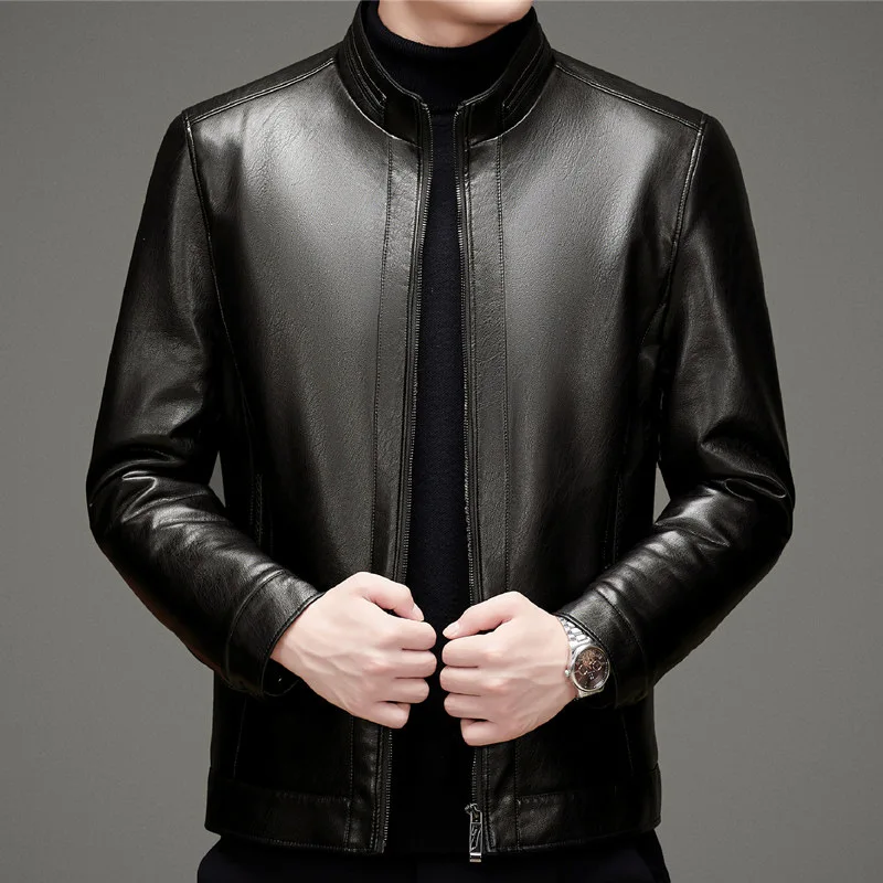 Men's Plush Thick Coat Leather Clothes Casual Jacket Stand Collar Coat Fashionable New Men's Leather Clothes 2022 Leather Jacket
Men's Plush Thick Coat Leather Clothes Casual Jacket Stand Collar Coat Fashionable New Men's Leather Clothes 2022 Leather Jacket