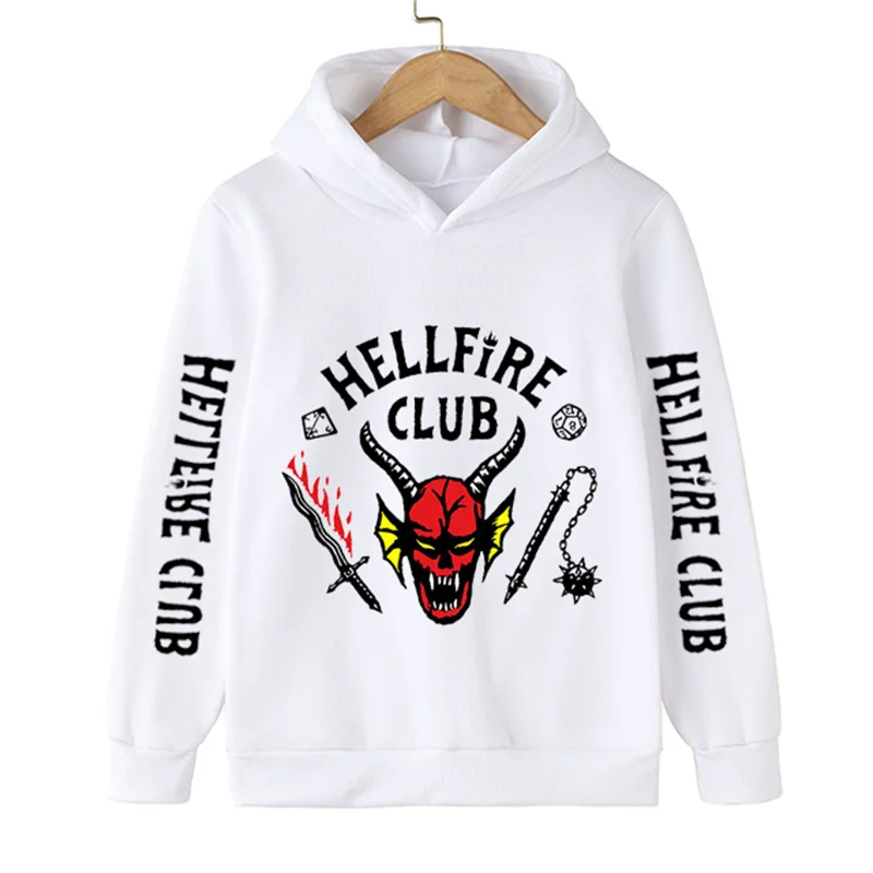 Kids Stranger Things 4 Clothing Hoodies Spring And Autumn Cartoon Causal Sweatshirts Boys Girls Fashion Hellfire Club Hooded Top
Kids Stranger Things 4 Clothing Hoodies Spring And Autumn Cartoon Causal Sweatshirts Boys Girls Fashion Hellfire Club Hooded Top
