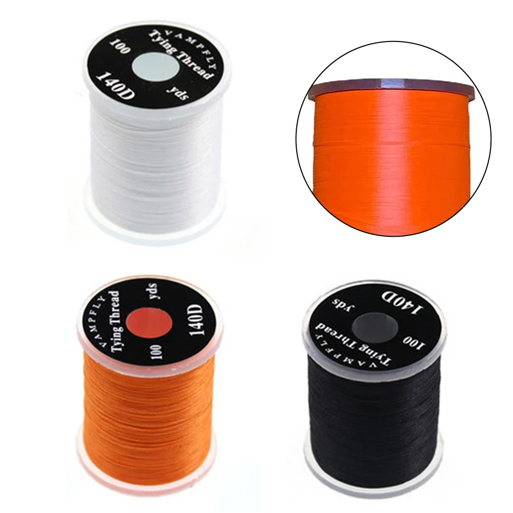 100m Fly Tying Thread Binding Line Durable Polyester 140D Cable White/black/orange Dummy Bai Fishing Accessories Tackle
100m Fly Tying Thread Binding Line Durable Polyester 140D Cable White/black/orange Dummy Bai Fishing Accessories Tackle