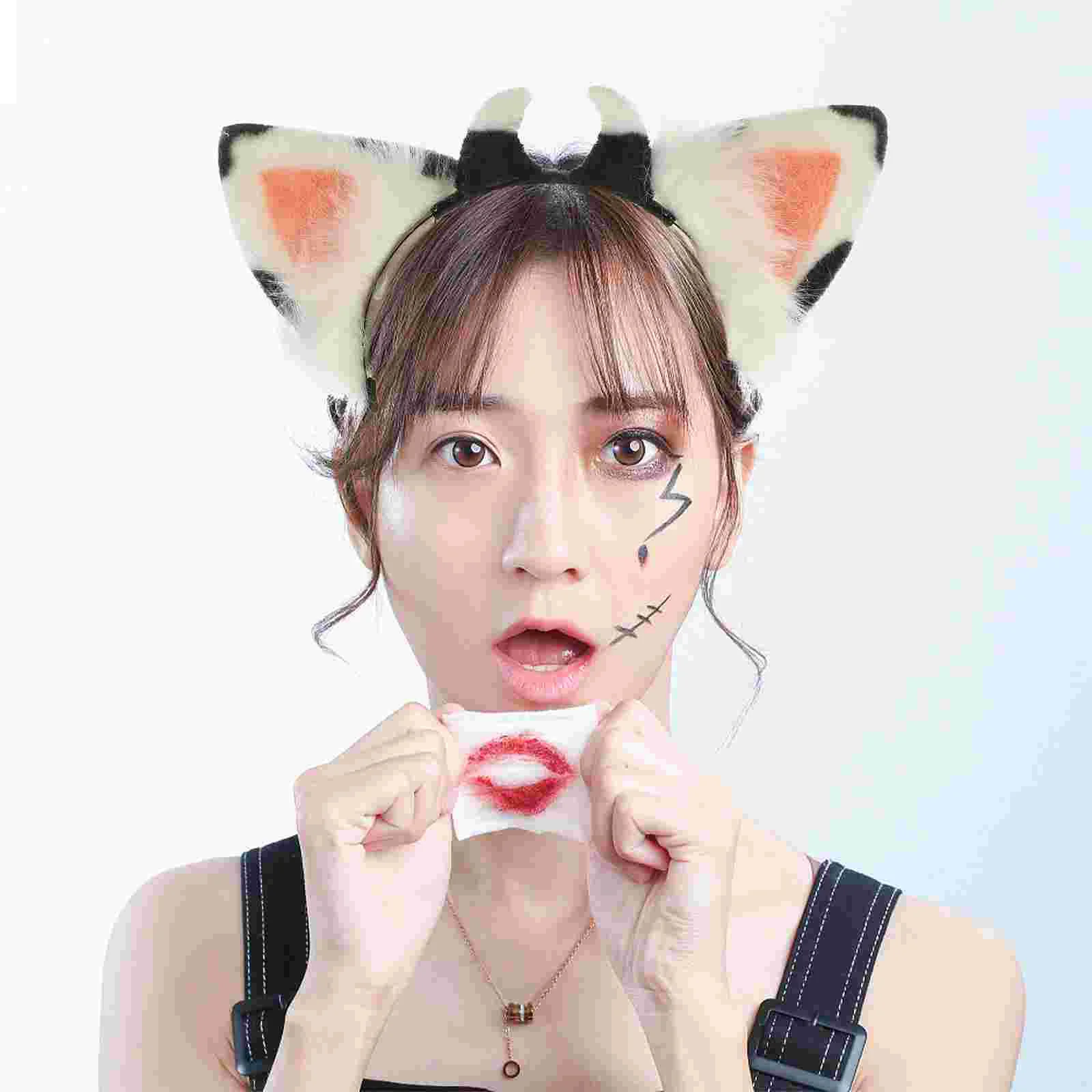 Повязка на голову с коровьими ушами, изысканная плюшевая Женская повязка на голову для косплея, шикарная повязка на голову, фотореквизит, украшение для Хэллоуина для девочки
Повязка на голову с коровьими ушами, изысканная плюшевая Женская повязка на голову для косплея, шикарная повязка на голову, фотореквизит, украшение для Хэллоуина для девочки