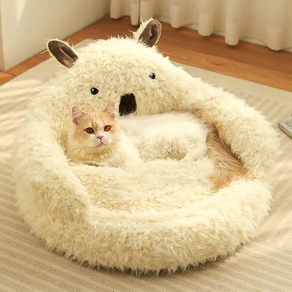 Durable Cat Nest Cozy Alpaca Cat Bed Winter Warm Nest with Plush Pads Anti-slip Bottom Joint Relief Pet Supplies for Sleep Pad
Durable Cat Nest Cozy Alpaca Cat Bed Winter Warm Nest with Plush Pads Anti-slip Bottom Joint Relief Pet Supplies for Sleep Pad