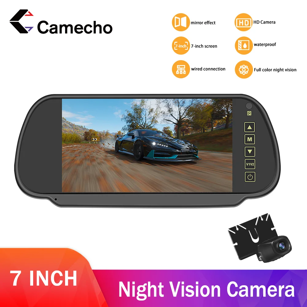 Camecho 7 inch Car Mirror Monitor Rear View AHD Camera High Definition Vehicle Full Mirror DisplayNight Vision Rear view Cam
Camecho 7 inch Car Mirror Monitor Rear View AHD Camera High Definition Vehicle Full Mirror DisplayNight Vision Rear view Cam