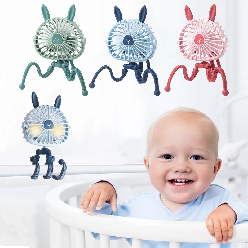 Mini Stroller Fan Portable USB Rechargeable Cooling Fan with Flexible Tripod 3 Adjustable Speeds Night Light Fan for BabyOutdoor
Mini Stroller Fan Portable USB Rechargeable Cooling Fan with Flexible Tripod 3 Adjustable Speeds Night Light Fan for BabyOutdoor