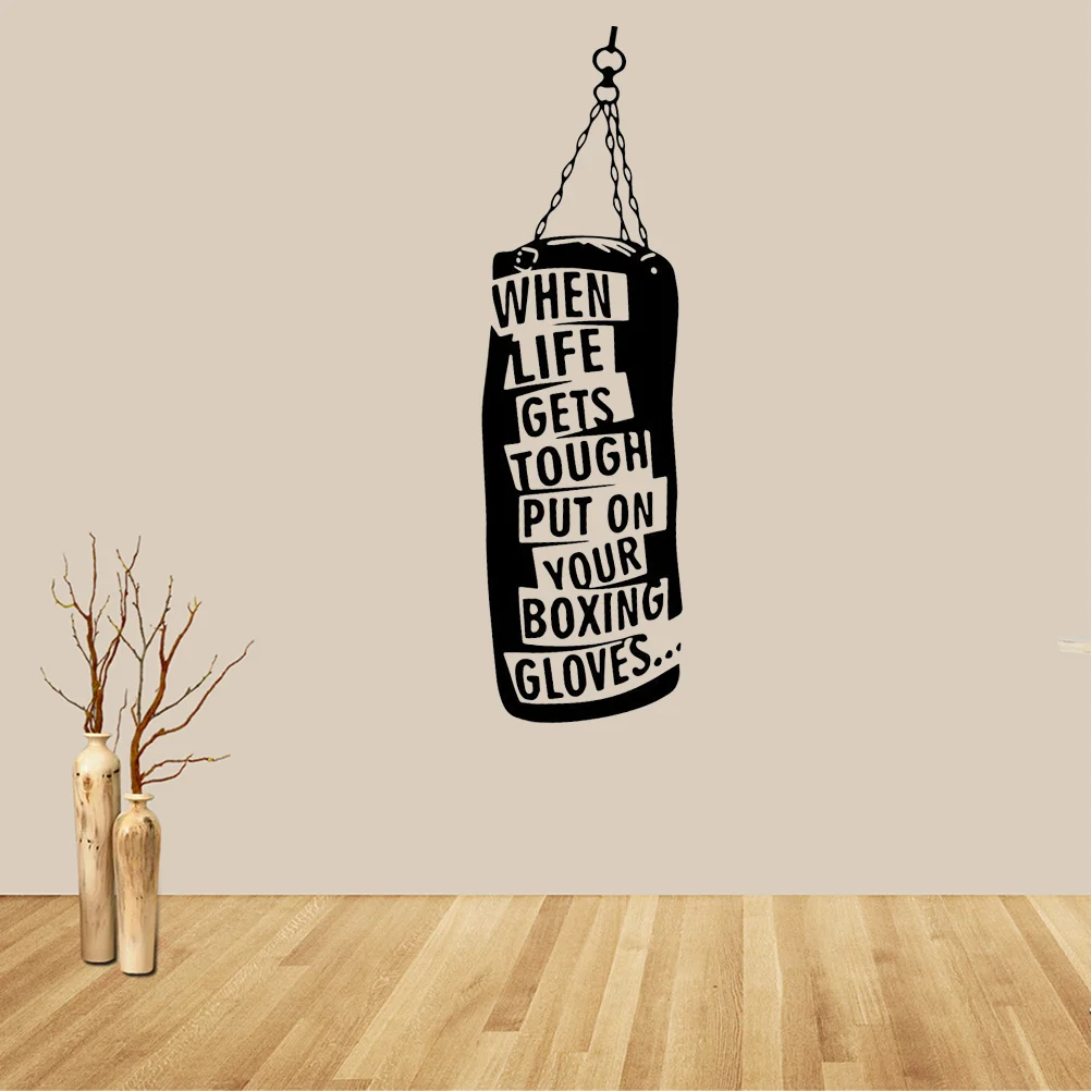 Vinyl Wall Inspirational Quotes and Saying Home Decor Decal Sticker When Life Gets Tough Put On Your Boxing Gloves Punch Bag
Vinyl Wall Inspirational Quotes and Saying Home Decor Decal Sticker When Life Gets Tough Put On Your Boxing Gloves Punch Bag