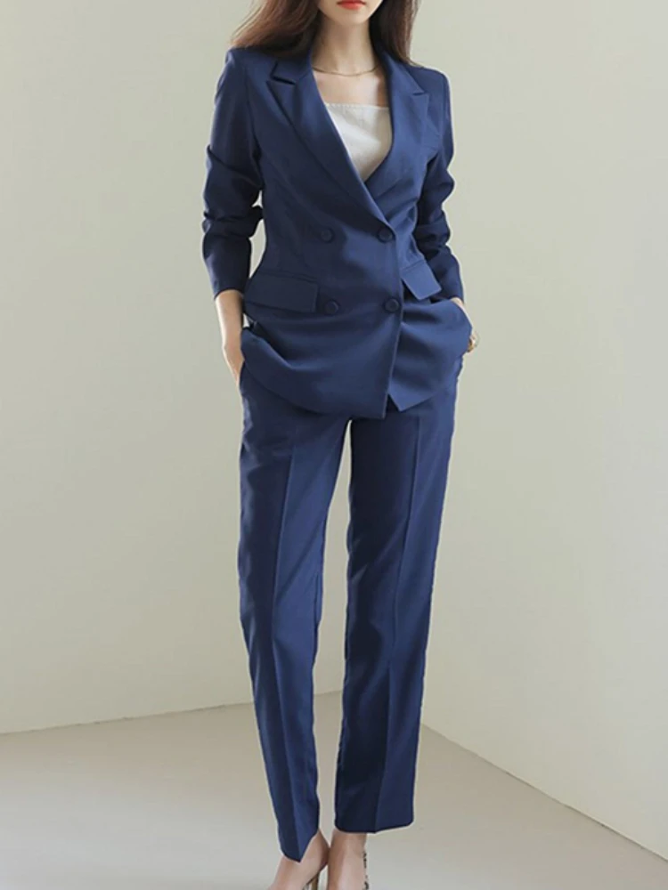 Spring Autumn Fashion Women Blazer Pantsuit Long Sleeve Elegant Jacket+Pencil Pants 2 Pieces Set Female Business Trousers Suit
Spring Autumn Fashion Women Blazer Pantsuit Long Sleeve Elegant Jacket+Pencil Pants 2 Pieces Set Female Business Trousers Suit