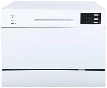 Compact Countertop Dishwasher/Delay Start-Energy Star Portable Dishwasher with Stainless Steel Interior and 6 Place Settings Si
Compact Countertop Dishwasher/Delay Start-Energy Star Portable Dishwasher with Stainless Steel Interior and 6 Place Settings Si