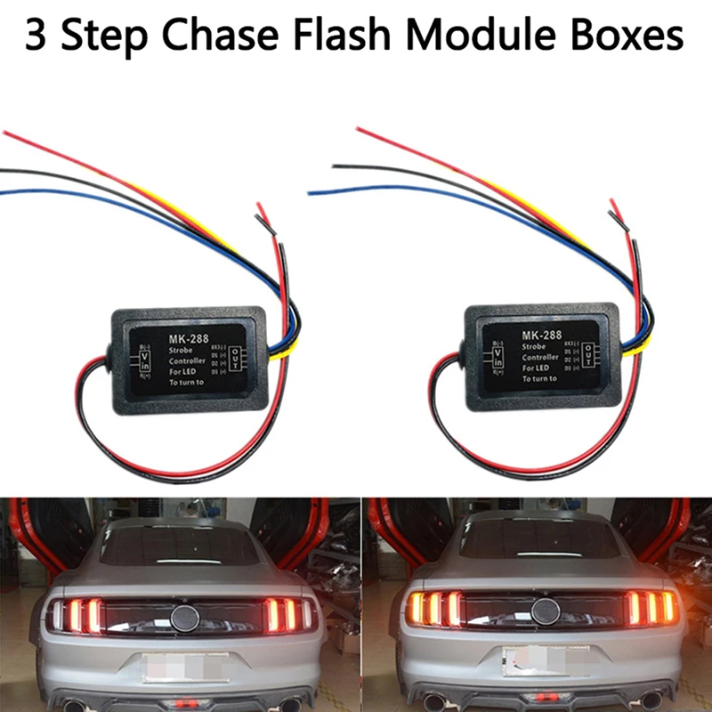 Chase Flash Module Boxes 3 Step Sequential Universal For Car Turn Signal Light 3 Step Chase Flash Module Boxes 12V DC
Chase Flash Module Boxes 3 Step Sequential Universal For Car Turn Signal Light 3 Step Chase Flash Module Boxes 12V DC