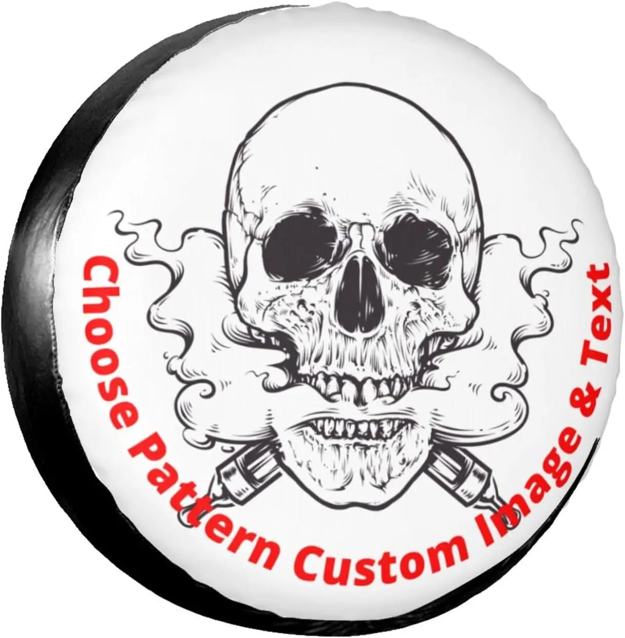 Custom Spare Tire Cover with Skull Pattern Photo Text Logo Image Personalized Waterproof Spare Wheel Tire for Many Vehicle
Custom Spare Tire Cover with Skull Pattern Photo Text Logo Image Personalized Waterproof Spare Wheel Tire for Many Vehicle