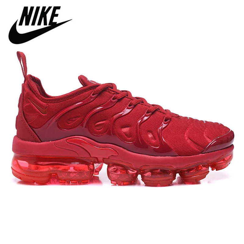 

Nike Air VaporMax Plus Men's Running Shoes Triple Red Original New Arrival Authentic Breathable Outdoor Sneakers #924453-004