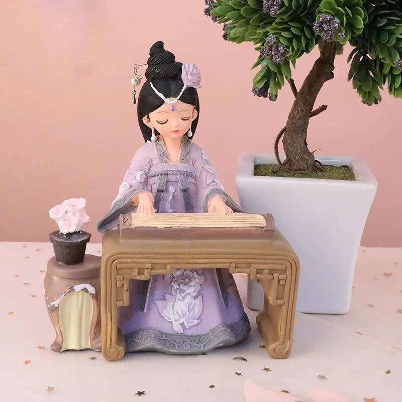 Creative Hanfu Court Girl Resin Ornaments Retro Chinese Style Car Sculpture Desktop Decoration Home Decor Souvenir Birthday Gift
Creative Hanfu Court Girl Resin Ornaments Retro Chinese Style Car Sculpture Desktop Decoration Home Decor Souvenir Birthday Gift