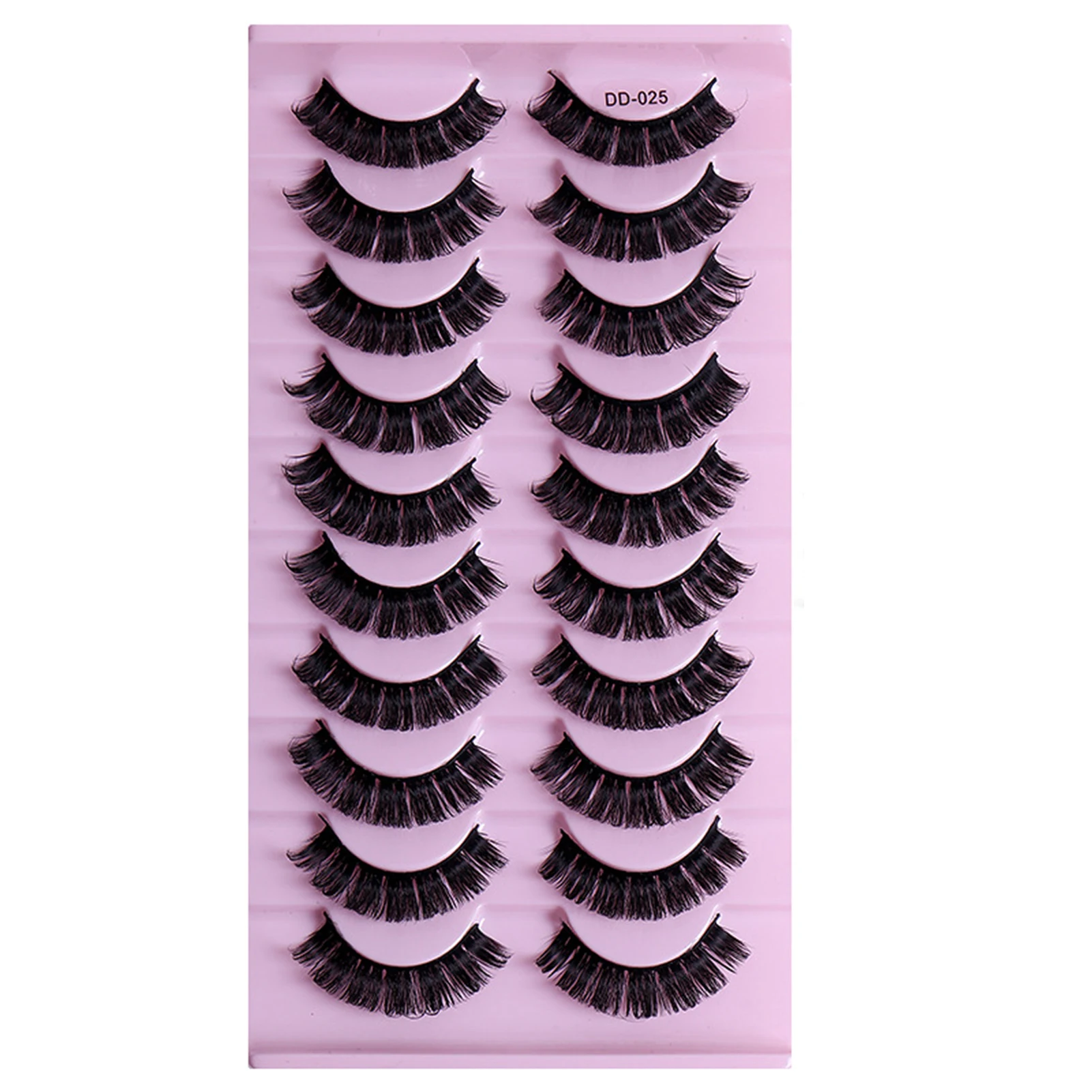 

10 Pairs 8D Curling up Grafting Eyelashes Well Bedded Wispy Eyelashes Easy to Wear for Women and Young Girls SOYW889