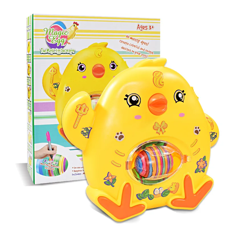 Funny Chick Spinner Easter Egg Painting Machine with 3pcs Fake Egg DIY Drawing Educational Interactive Game Toys for Children
Funny Chick Spinner Easter Egg Painting Machine with 3pcs Fake Egg DIY Drawing Educational Interactive Game Toys for Children