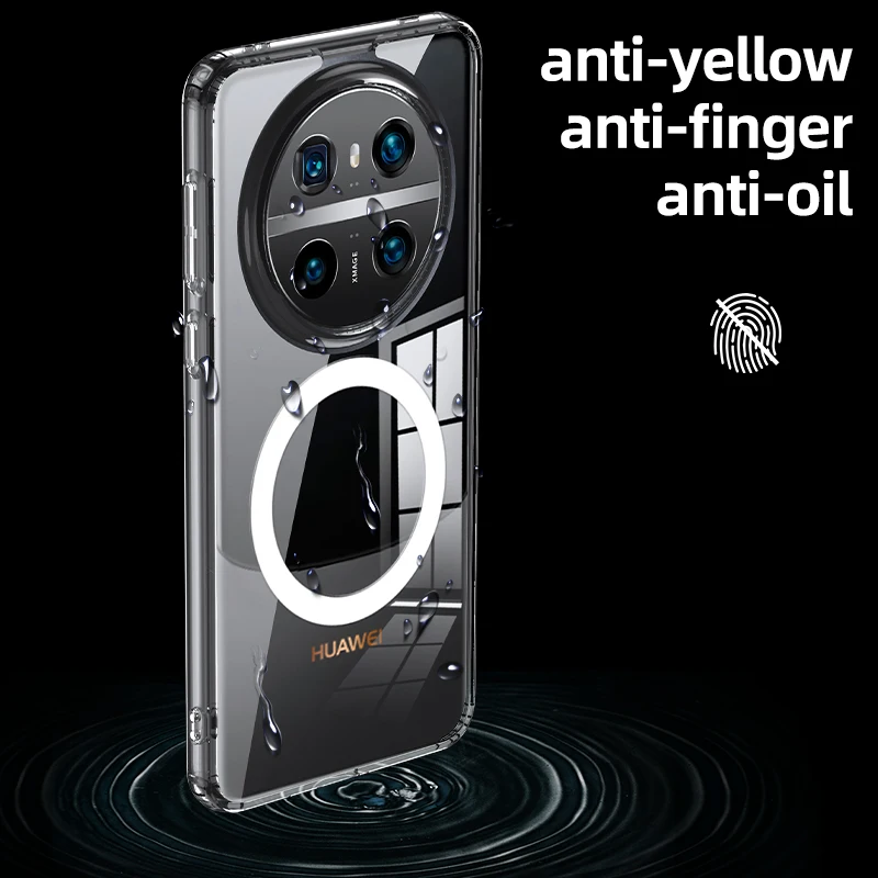 For Huawei Mate 60 Pro Magnetic Case Transparent PC Shockproof Back Cover for Huawei Mate 60
For Huawei Mate 60 Pro Magnetic Case Transparent PC Shockproof Back Cover for Huawei Mate 60