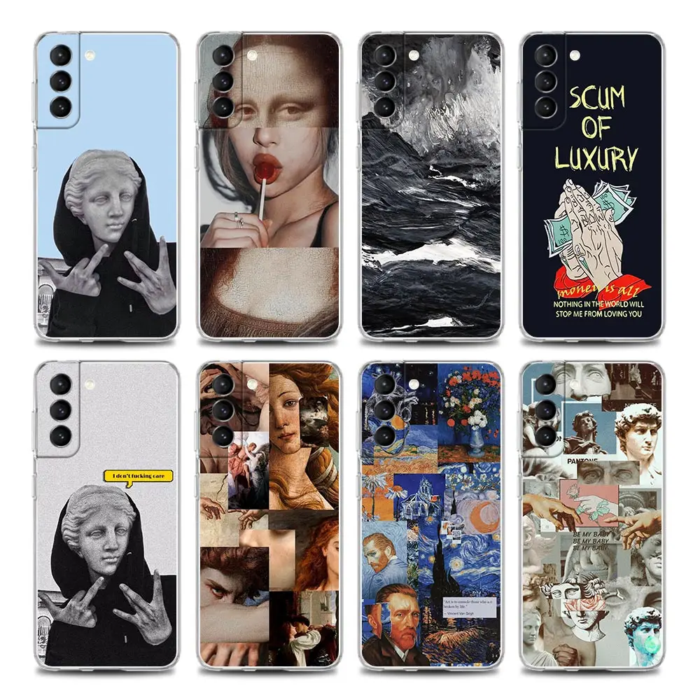 Clear Phone Case for Samsung S9 S10 4G S10e Plus S20 S21 FE 5G M51 M31 S M21 silicone Van-Gogh David Mona Lisa Abstract Art
Clear Phone Case for Samsung S9 S10 4G S10e Plus S20 S21 FE 5G M51 M31 S M21 silicone Van-Gogh David Mona Lisa Abstract Art