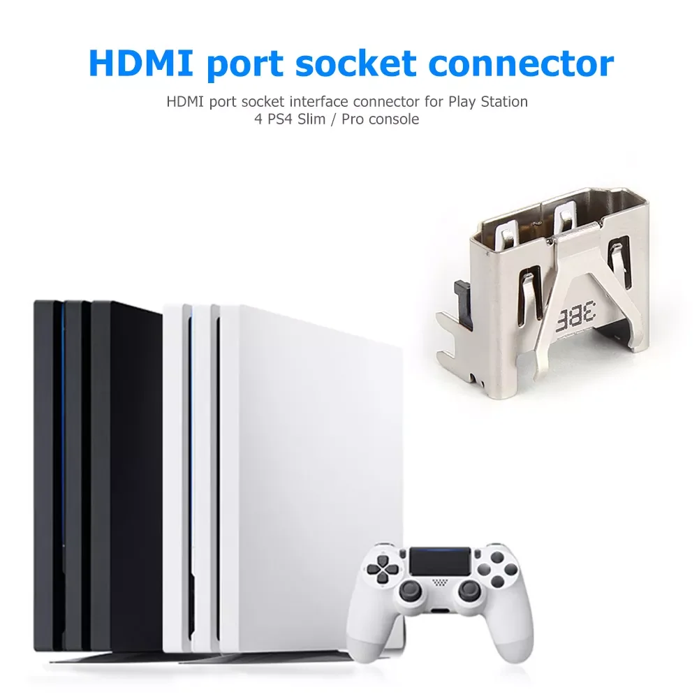 For HDMI-compatible Port Socket Interface Connector Replacement for PS 4 PS4 Slim Pro Console Metal Connector Console 2021 NEW 
For HDMI-compatible Port Socket Interface Connector Replacement for PS 4 PS4 Slim Pro Console Metal Connector Console 2021 NEW