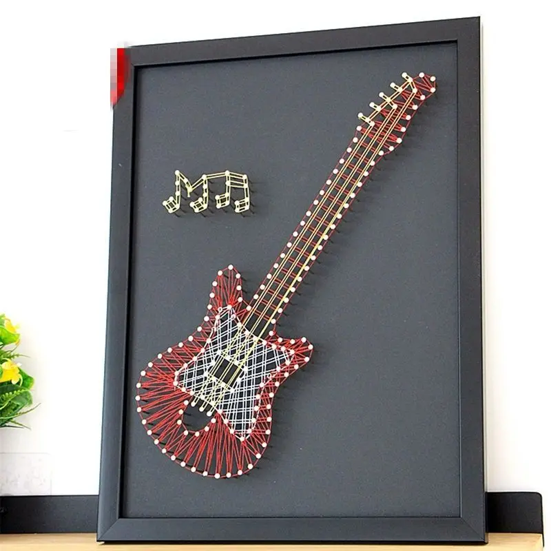 Guitar Nail Winding Painting Diy Material Package Finished Wool Ukulele Winding Painting Yarn Handmade Art Home Decoration
Guitar Nail Winding Painting Diy Material Package Finished Wool Ukulele Winding Painting Yarn Handmade Art Home Decoration