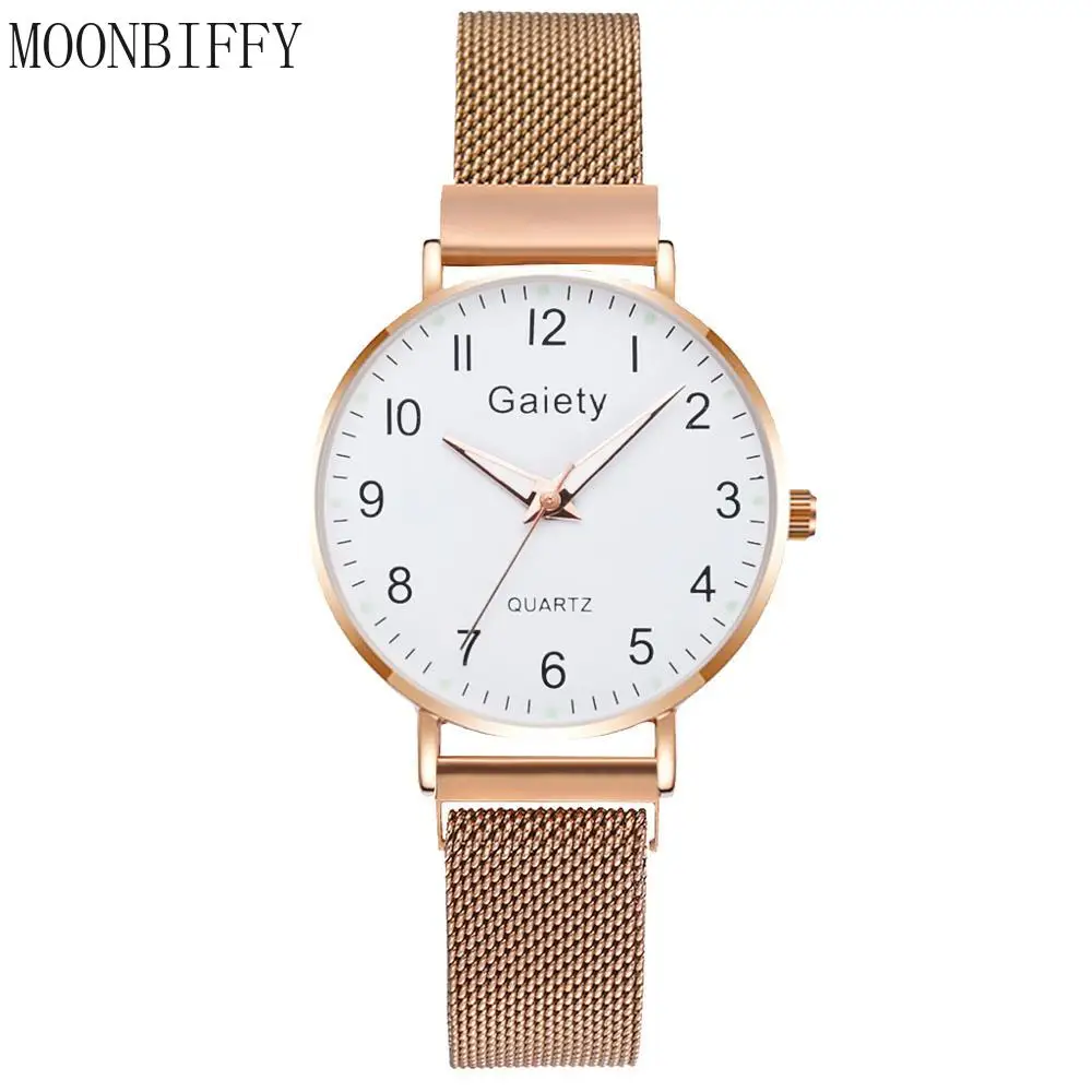 Fashion Women Watches Simple Vintage Small Dial Watch Sweet Magnet Mesh Strap Sports Rose Gold Wrist Clock Gift Reloj Mujer
Fashion Women Watches Simple Vintage Small Dial Watch Sweet Magnet Mesh Strap Sports Rose Gold Wrist Clock Gift Reloj Mujer