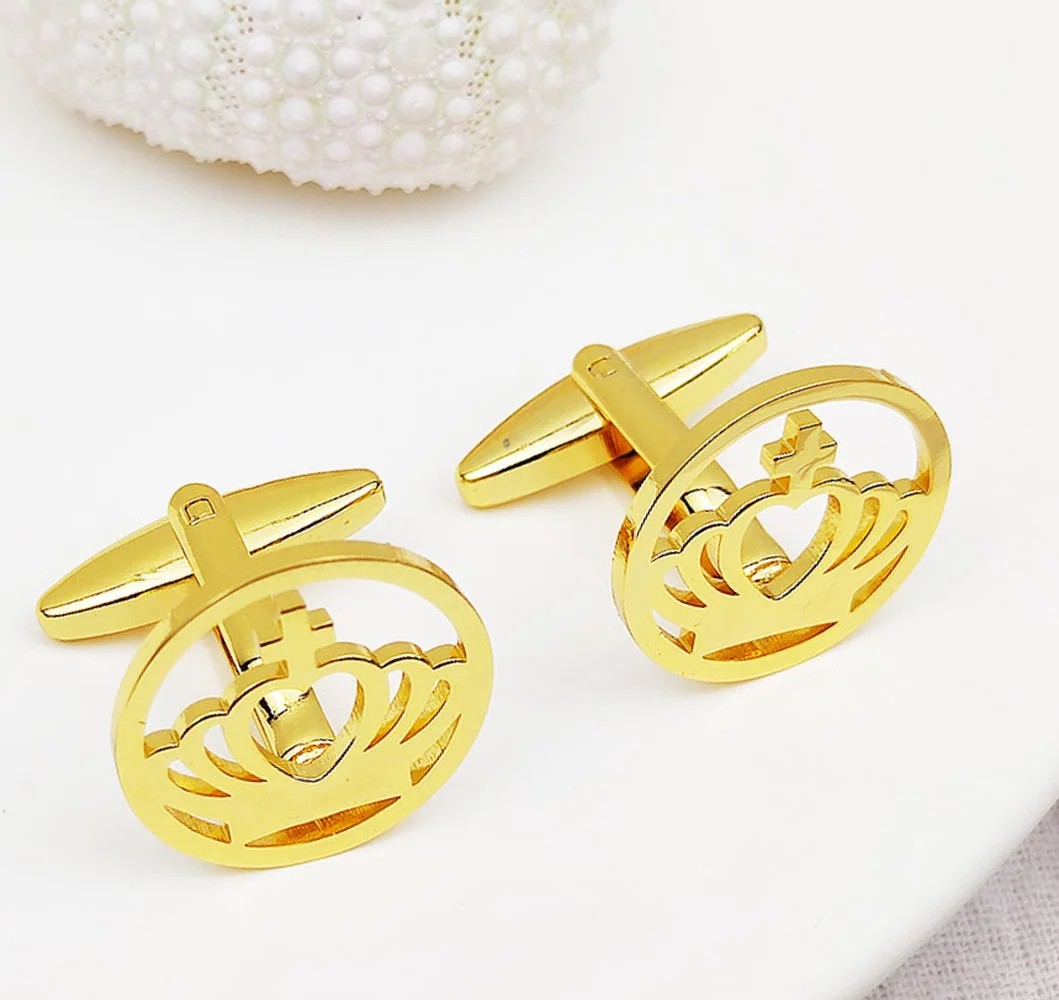 Personalized Fashion Crown Pattern Shirt Cufflinks Trend Men Stainless Steel Cufflinks Christmas Gifts Bouton De Manchette Homme
Personalized Fashion Crown Pattern Shirt Cufflinks Trend Men Stainless Steel Cufflinks Christmas Gifts Bouton De Manchette Homme