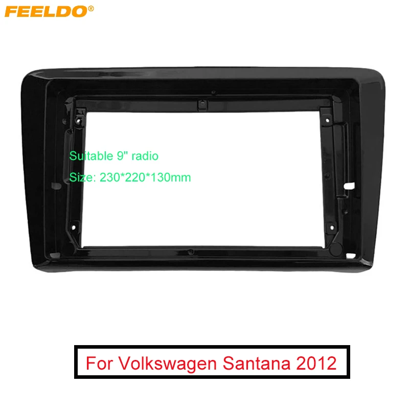 FEELDO Car Audio 9" Big Screen DVD Fascia Frame Adapter For Volkswagen Santana 2Din Dash Installation Panel Frame Kit
FEELDO Car Audio 9" Big Screen DVD Fascia Frame Adapter For Volkswagen Santana 2Din Dash Installation Panel Frame Kit