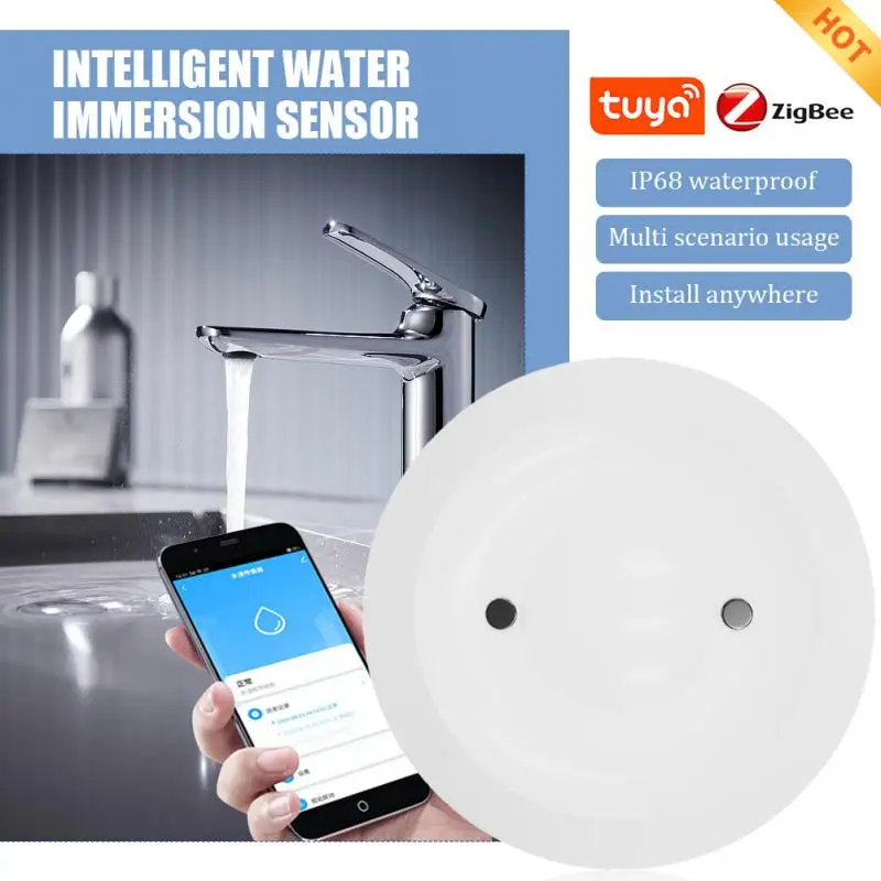 Tuya Zigbee Water Immersion Sensor Smart Life Leakage Sensor Water Linkage Alarm App Remote Monitoring Water Leak Detector
Tuya Zigbee Water Immersion Sensor Smart Life Leakage Sensor Water Linkage Alarm App Remote Monitoring Water Leak Detector