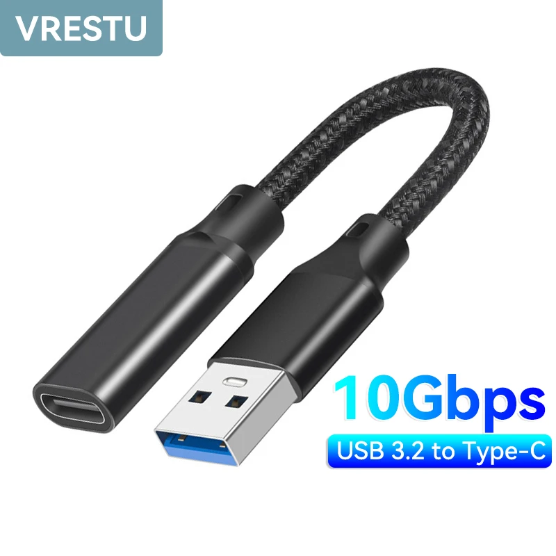 USB3.2 to Type-C Female OTG Adapter 10G 3A Fast Charging Converter for Samsung Xiaomi Mobile Phone Laptop USBC Conversion Socket 
USB3.2 to Type-C Female OTG Adapter 10G 3A Fast Charging Converter for Samsung Xiaomi Mobile Phone Laptop USBC Conversion Socket