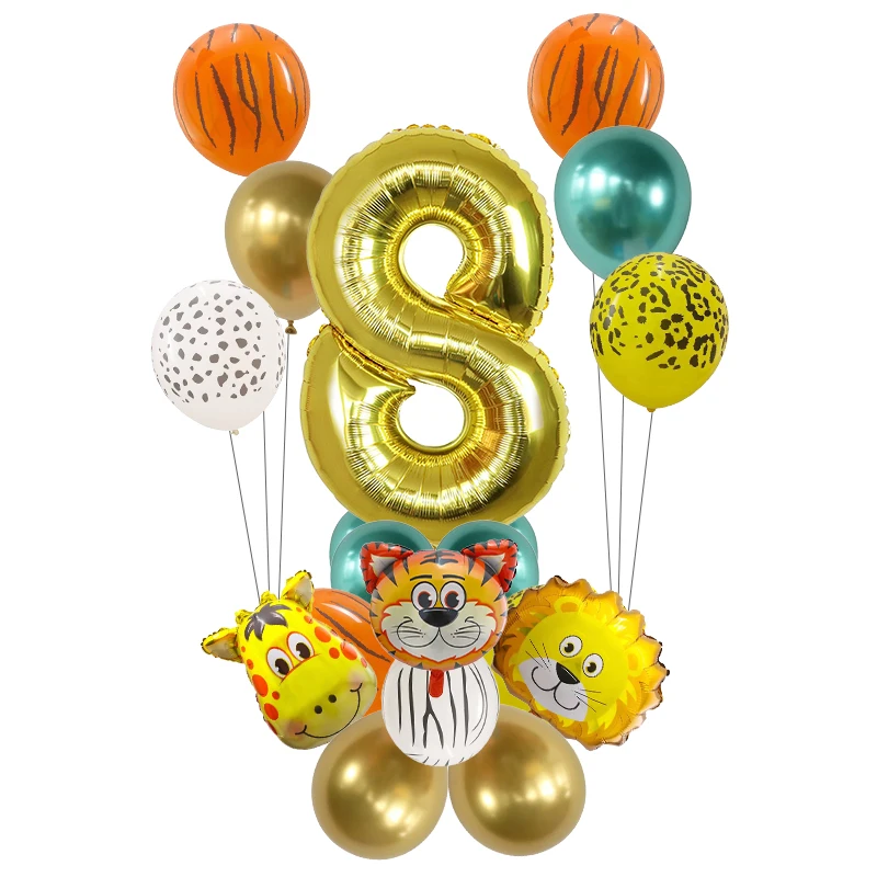 18Pcs Cute Animal Balloons Set Jungle Tiger Air Globos Children Birthday Party Decorations Baby Shower Supplies Kids Toys Gifts
18Pcs Cute Animal Balloons Set Jungle Tiger Air Globos Children Birthday Party Decorations Baby Shower Supplies Kids Toys Gifts