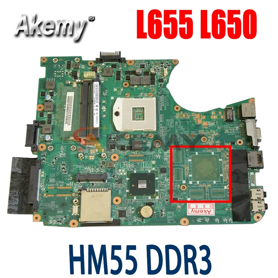 AKemy laptop motherboard for TOSHIBA Satellite L655 L650 A000075380 31BL6MB0000 DA0BL6MB6G1 Mainboard HM55 DDR3 Free cpu
AKemy laptop motherboard for TOSHIBA Satellite L655 L650 A000075380 31BL6MB0000 DA0BL6MB6G1 Mainboard HM55 DDR3 Free cpu