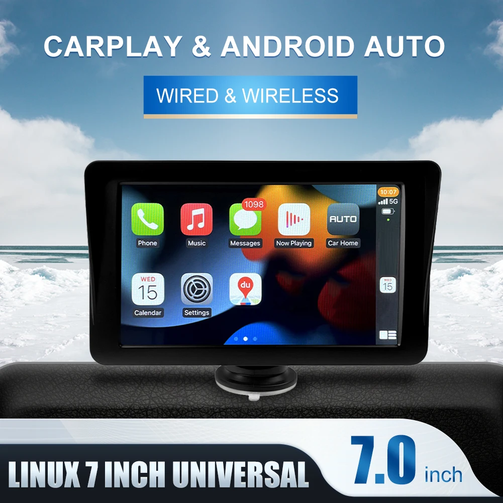 Universal 7inch Touch Screen Auto CarPlay Wireless Bluetooth-Compatible Android CarPlay Car Stereo Navigation Auto Radio Parts
Universal 7inch Touch Screen Auto CarPlay Wireless Bluetooth-Compatible Android CarPlay Car Stereo Navigation Auto Radio Parts