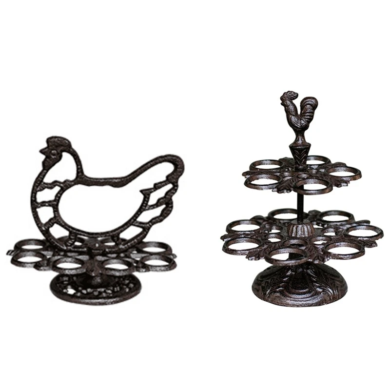 Retro Cast Iron Egg Rack American Country Nostalgic Rooster Decoration Kitchen Cake Room Decoration Egg Tray Retail
Retro Cast Iron Egg Rack American Country Nostalgic Rooster Decoration Kitchen Cake Room Decoration Egg Tray Retail