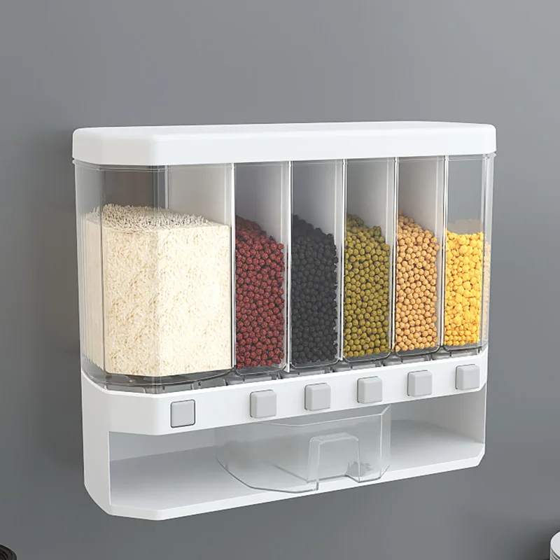 Kitchen Rice Bucket Cereal Dispenser Moisture-Proof Plastic Automatic Racks Sealed Metering Food Storage Box Kitchen Container
Kitchen Rice Bucket Cereal Dispenser Moisture-Proof Plastic Automatic Racks Sealed Metering Food Storage Box Kitchen Container