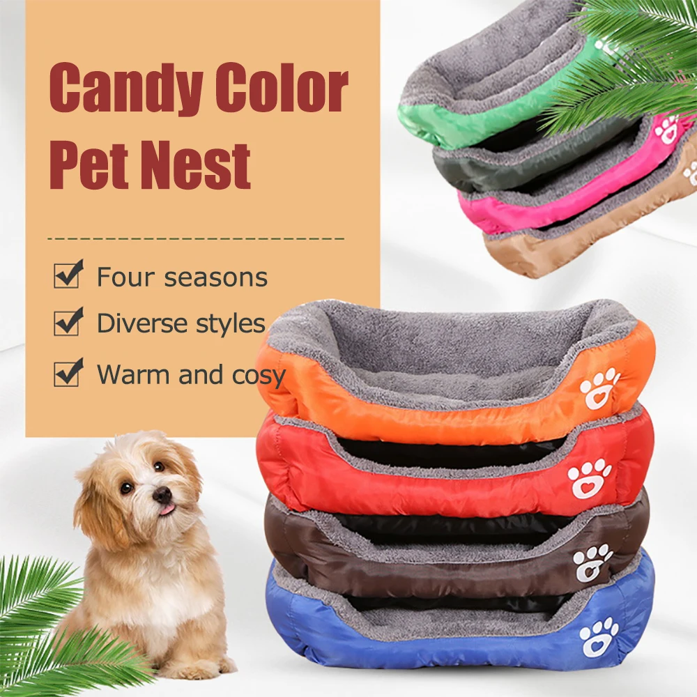 Pet Bed Anti-Bite Candy Color Winter Plush Warm For Large Cats And Dogs Fashion Pets Super Soft Sofa Pet Accessories
Pet Bed Anti-Bite Candy Color Winter Plush Warm For Large Cats And Dogs Fashion Pets Super Soft Sofa Pet Accessories
