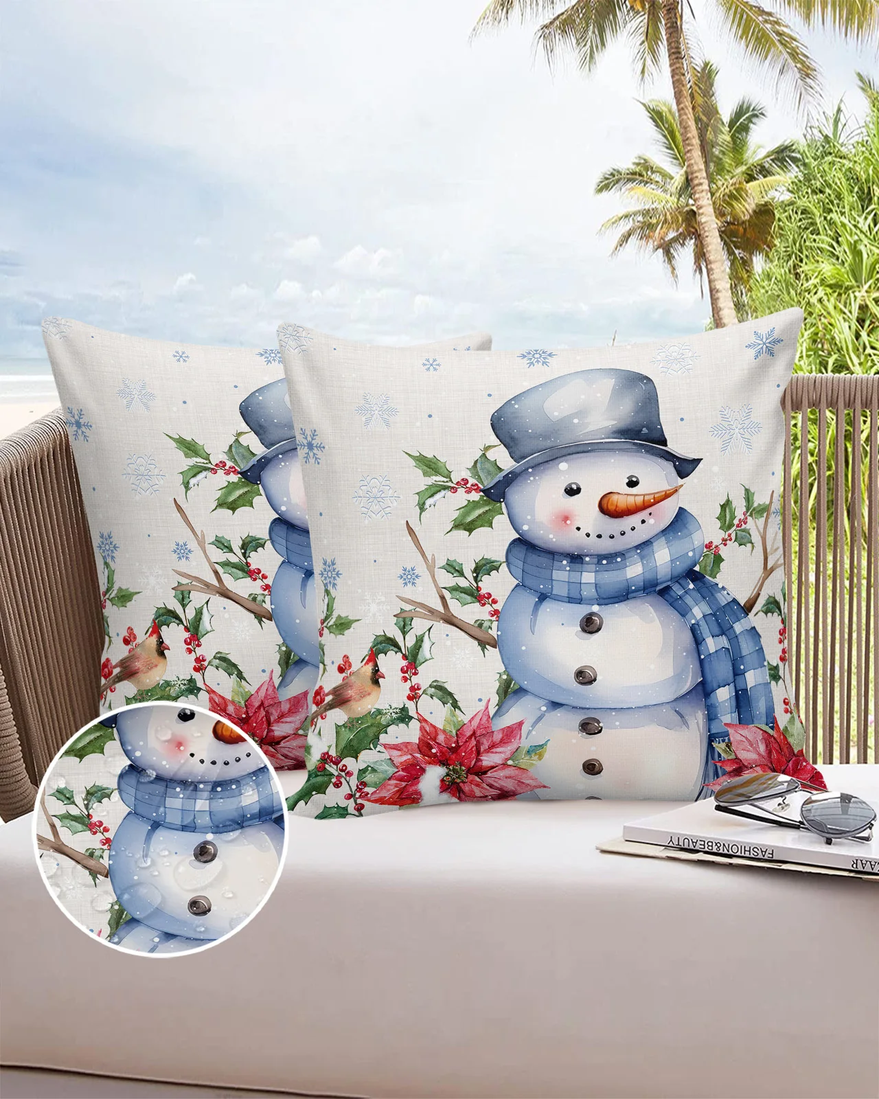 Christmas Poinsettia Snowflake Snowman Waterproof Pillowcase Set Car Cushion Cover Christmas Home Sofa Decor Pillowcase Cover
Christmas Poinsettia Snowflake Snowman Waterproof Pillowcase Set Car Cushion Cover Christmas Home Sofa Decor Pillowcase Cover