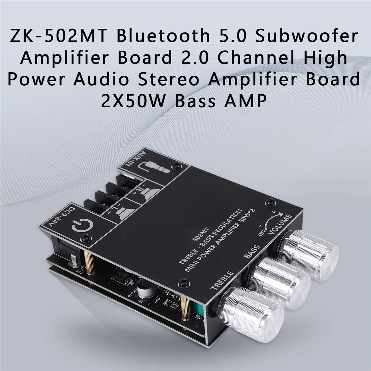 -Плата усилителя сабвуфера 502MT Bluetooth 5,0, Плата усилителя 2,0 канала, Плата усилителя аудио стерео 2X50 Вт, басовый усилитель
-Плата усилителя сабвуфера 502MT Bluetooth 5,0, Плата усилителя 2,0 канала, Плата усилителя аудио стерео 2X50 Вт, басовый усилитель