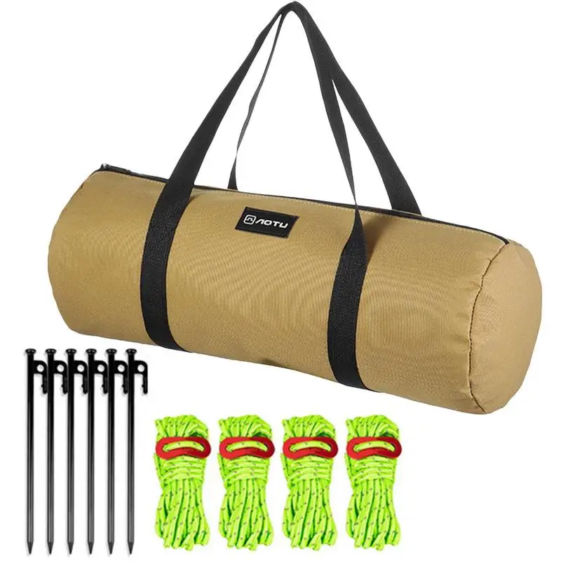 Outdoor Tent Ground Pegs Windproof Rope Kit Camping Tools Hammer Storage Bag Tent Nail Canopy Accessories Portable Storage Pouch
Outdoor Tent Ground Pegs Windproof Rope Kit Camping Tools Hammer Storage Bag Tent Nail Canopy Accessories Portable Storage Pouch