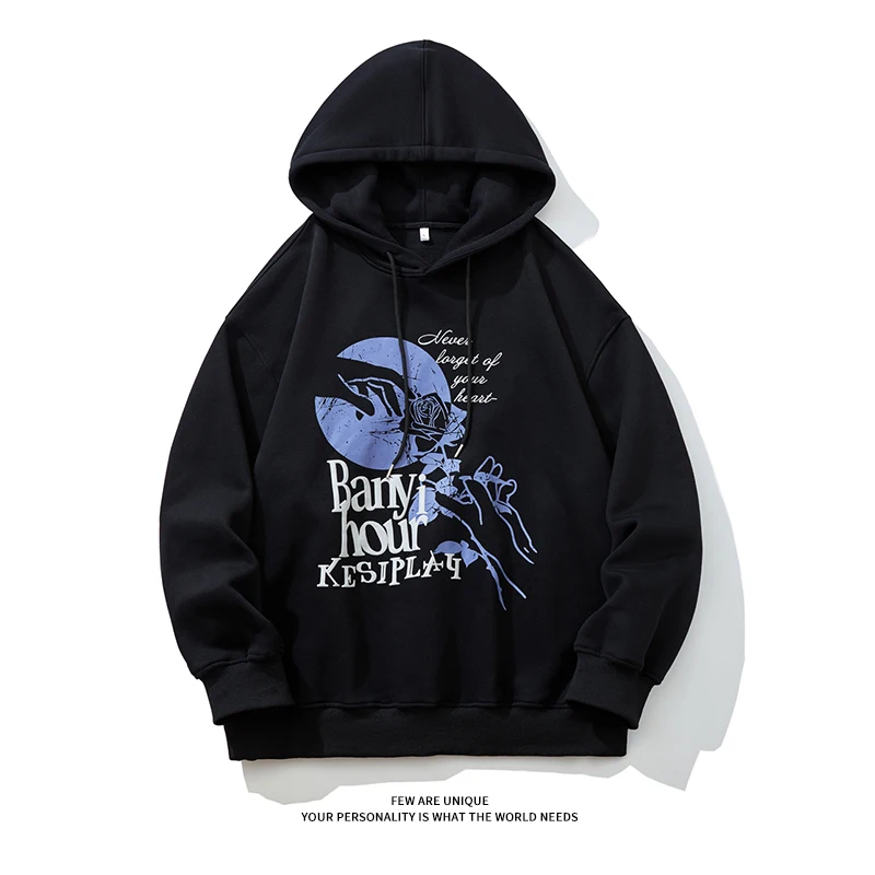 Rose Pattern Hoodie American Vintage Letter Print Men Harajuku Gothic Long Sleeve Sweatshirt Women Pullover Hip-Hop Streetwear
Rose Pattern Hoodie American Vintage Letter Print Men Harajuku Gothic Long Sleeve Sweatshirt Women Pullover Hip-Hop Streetwear